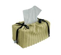 Caja de Pañuelos Cubierta de caja pañuelos tela recortada con borlas elegantes, contenedor almacenamiento multiusos for decoración del hogar Fundas para Porta Pañuelos(Matcha Color)