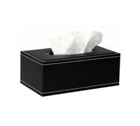 Caja de pañuelos cuero for hotel, sala estar, organizador rectangular chapa Portapañuelos de papel(Grande)