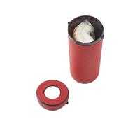 Caja de pañuelos de coche multifunción, soporte de cubierta, tubo de papel redondo automático, copa de ventana rota de seguridad con martillo Interior, 1 Uds.(Red)