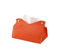 Caja de pañuelos de lujo ligera de estilo nórdico, moderna y sencilla, multicolor, opcional, for entrada de sala de estar y coche, multifunción(Orange)