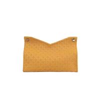 Caja de pañuelos de lujo ligera de estilo nórdico, moderna y sencilla, multicolor, opcional, for entrada de sala de estar y coche, multifunción(Yellow)