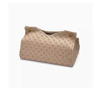 Caja de pañuelos de lujo ligera de estilo nórdico, moderna y sencilla, multicolor, opcional, for entrada de sala de estar y coche, multifunción(Almond Beige)