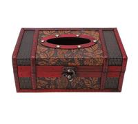 Caja de pañuelos de madera estilo vintage de madera duradera