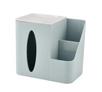 Caja de pañuelos de papel， Bonita funda de plástico for pañuelos y organizador for mesita de noche(Blue)