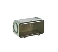 Caja de pañuelos de papel， Caja de pañuelos colgante sin perforaciones for tocador de baño, escritorios, oficinas y el hogar.(Green)