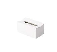Caja de pañuelos de papel， Caja de pañuelos for colgar sin perforar for tocador de baño, escritorios, oficinas, dormitorios, hogar, mesa.(White)