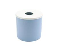 Caja de pañuelos de papel， Portarrollos de papel redondo, moderno y elegante, for sala de estar.(Blue)