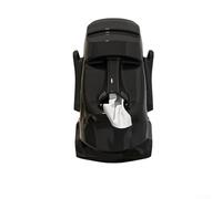 Caja de pañuelos de piedra artística para decoración del hogar, elegante dispensador de servilletas con diseño ABS moderno, estante de almacenamiento de escritorio multiusos para vivir (negro)