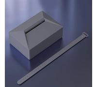 Caja de pañuelos de silicona para automóvil con correa de fijación para Tesla para colgar en el respaldo del asiento, compatible con camiones, carretillas elevadoras, vehículos todoterreno