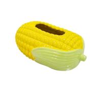 Caja de Pañuelos Dispensador de pañuelos, soporte for caja bonita, decoración moderna maíz, escritorio divertido Fundas para Porta Pañuelos(Yellow)