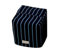 Caja de Pañuelos Elegante soporte for caja de pañuelos a rayas en organizadores servilletas tela algodón Fundas para Porta Pañuelos(Blue Stripes,Square tissue box)
