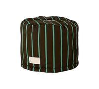 Caja de Pañuelos Elegante soporte for caja de pañuelos a rayas en organizadores servilletas tela algodón Fundas para Porta Pañuelos(Green Stripes,Round tissue box)