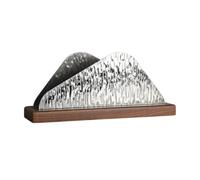 Caja de Pañuelos Estante for pañuelos, soporte de acero inoxidable, for servilleta, organizadores mesa for cocina, dispensador comedor Fundas para Porta Pañuelos(Silver)