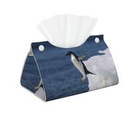 Caja de pañuelos faciales de PVC Penguin Water, Soporte para Funda de Caja de pañuelos