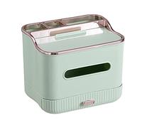 Caja de pañuelos JINGYAN Kitchen Restaurant Office Multifunctional Tissue Box Holder Rectangular(Green)