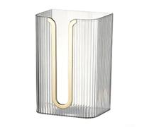 Caja de pañuelos que combina funcionalidad y estilo perfectamente adecuada para baños modernos sin taladrar (blanco)