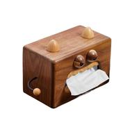 Caja de Pañuelos Servilletero de madera Monster Tissue Box Contenedor papel haya nogal negro Fundas para Porta Pañuelos