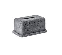 Caja de Pañuelos Soporte for caja de pañuelos, pintura papel creativa cemento, decoración for sala estar y comedor Fundas para Porta Pañuelos(Gris)