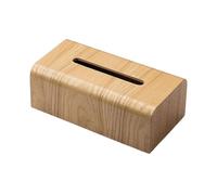 Caja de Pañuelos Soporte for caja de pañuelos, servilleta Facial creativa madera alta gama, diseño Simple, decoración escritorio Fundas para Porta Pañuelos(Natural)