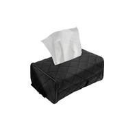 Caja de Pañuelos Soporte for pañuelos de coche, cubierta caja for visera del asiento trasero, dispensador mascarillas y servilletas Fundas para Porta Pañuelos(Black)