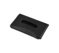 Caja de Pañuelos Soportes for cajas de pañuelos, soporte for toallas, decoración almacenamiento for accesorios oficina en casa y coche Fundas para Porta Pañuelos(Black)