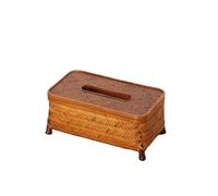 Caja De PañUelos Tejida Caja de pañuelos Tejida bambú Hecha a Mano, Mesa Comedor, servilleta Papel, contenedor Almacenamiento for el hogar extraíble(Style1)