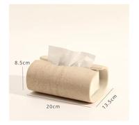 Caja De Papel con Dibujo WABI Sabi, Caja De Pañuelos con Diseño De Piedra De Agujero Blanco De Arroz, Sala De Estar Ligera, Mesa De Lujo For Personas Mayores, Decoración Creativa(Beige)