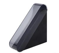 Caja de papel de filtro compacta de 13,5 cm, diseño de ahorro de espacio | Compatible con V60 02, para filtros de cono Melitta, mantiene los papeles secos, tapa sin polvo, construcción de plástico ABS