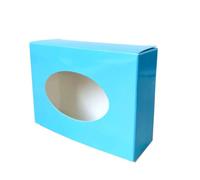 Caja De Papel Kraft 20 Piezas Con Forma Ovalada