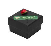 Caja de papel kraft pequeña con diseño de girasol con forma de onda, ideal para Navidad, vacaciones, aniversario, boda, cumpleaños, mi melodía (D, talla única)