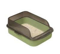 Caja de para gatitos, Abra la caja de - Pan de control de olor abierto a prueba de fugas,Suministros para el baño de mascotas, inodoro de gatitos fáciles de limpiar para gatitos interiores, uso del ho