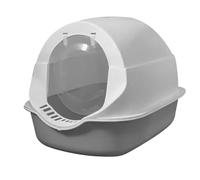 Caja de para Gatos con Capucha, Inodoro Cerrado para Gatos con Barrera contra olores y diseño a Prueba de Salpicaduras, Bandeja Extra Grande para Gatos de Cuerpo Largo, (Gris Espacial Profundo)