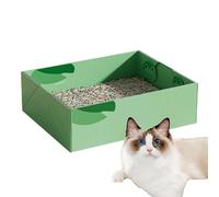 Caja de para gatos pequeña, transportador de plegable portátil para gatos, bandeja plegable para gatos, caja de de diseño a prueba de fugas para el hogar, picnic, viajes y camping