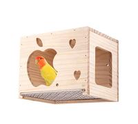 Caja de para Periquitos | Casa De Reproducción Y Descanso | Caja de Nidificación de Madera para Aves - para Jardín Trasero Balcón Patio Terraza Jardín Agapornis Canario Pinzón