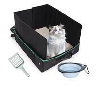 Caja De para Viajar para Gatos, Fondo Duro Y Resistente Al Agua, 19.69x15.75x11.02 Pulgadas, Portador De Gatos Portátiles, Caja De G-atos Plegables, Diseño Plegable con Tapa, para Viajes En Auto