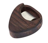 Caja de Pas de Guitarra de Madera de Rosa, Caja de Pas en Forma de Corazn, Soporte de Guitarra Fuerte y Resistente, para Todo Tipo de Guitarras