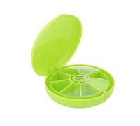 Caja de Pastillas de 7 Rejillas, Mini Envase de Pastillas de 7 Días para el Hogar para Viajes(verde)