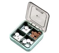 Caja De Pastillas De Viaje, Caja De Almacenamiento De Píldoras Diarias, Recipiente De Píldora Compacta, Liviano, Resistente, Verde/azul/rosa, Para El Hogar