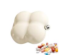 Caja De Pastillas De Viaje - Organizador De Dispensador De Medicina Portátil, Cierre De A Prueba De Golpes | Estuche Dura Impermeable Con 30 Compartimentos, Suplemento De Bolsillo Y Soporte De Me