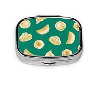 Caja de pastillas Dumplings Delicado pastillero para bolsillo o monedero Lindo pequeño contenedor de pastillas Organizador de pastillas de viaje