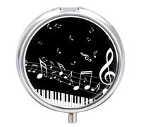 Caja De Pastillas Música Tecla De Piano Lindo Pastillero Diario Pastillero Organizador 2 Compartimentos