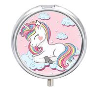 Caja De Pastillas Nube De Unicornio Lindo Pastillero Diario Pastillero Organizador 2 Compartimentos