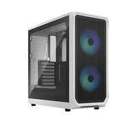 Caja de PC DISEÑO FRACTAL Focus 2 RGB Blanco TG Claro Tinte