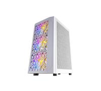 Caja de PC Gaming - Mars Gaming - MCMESH Blanco - Micro ATX - Diseño Total Mesh - 3x Ventilador FRGB