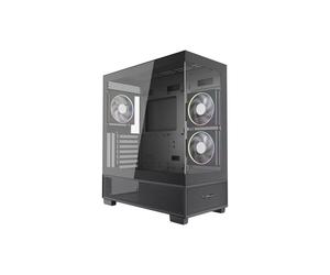 Caja de PC - GEMBIRD - Fornax X550 - Torre Midi - Panel lateral transparente - 3 ventiladores - USB-C