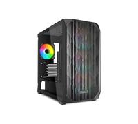 Caja de PC mATX - SHARKOON - MK3 RGB - Vidrio templado - 4 ventiladores - USB-C