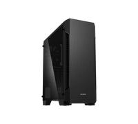 Caja de PC Media Torre ATX - Zalman - S3 TG - Panel de Vidrio - 3 Ventiladores - Negro