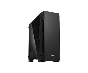 Caja de PC Media Torre ATX - Zalman - S3 TG - Panel de Vidrio - 3 Ventiladores - Negro