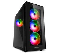 Caja de PC - SHARKOON - TG5 PRO RGB - Negro - Torre Midi - 3 ventiladores de 120 mm