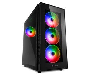 Caja de PC - SHARKOON - TG5 PRO RGB - Negro - Torre Midi - 3 ventiladores de 120 mm